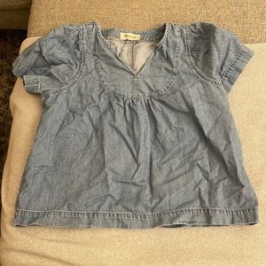 Madewell demin blouse size small